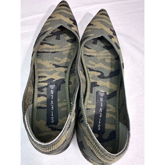 Steven by Steve Madden Camouflage Slip On Knit Flats Pointed Toe Rosy Size 7M - Picture 9 of 10
